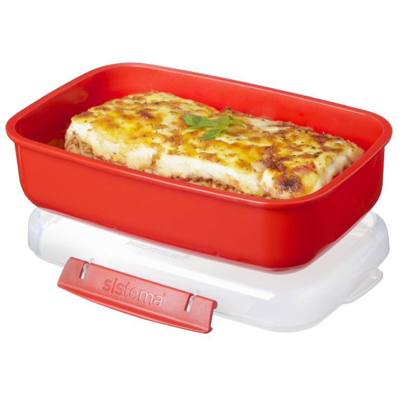 Sistema magnetronbakje rechthoekig, 525 ml, rood